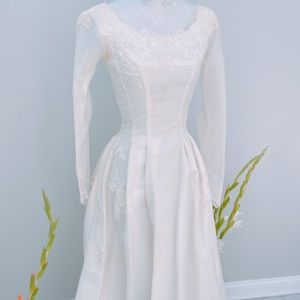Vintage Floral Cinderella Wedding Dress